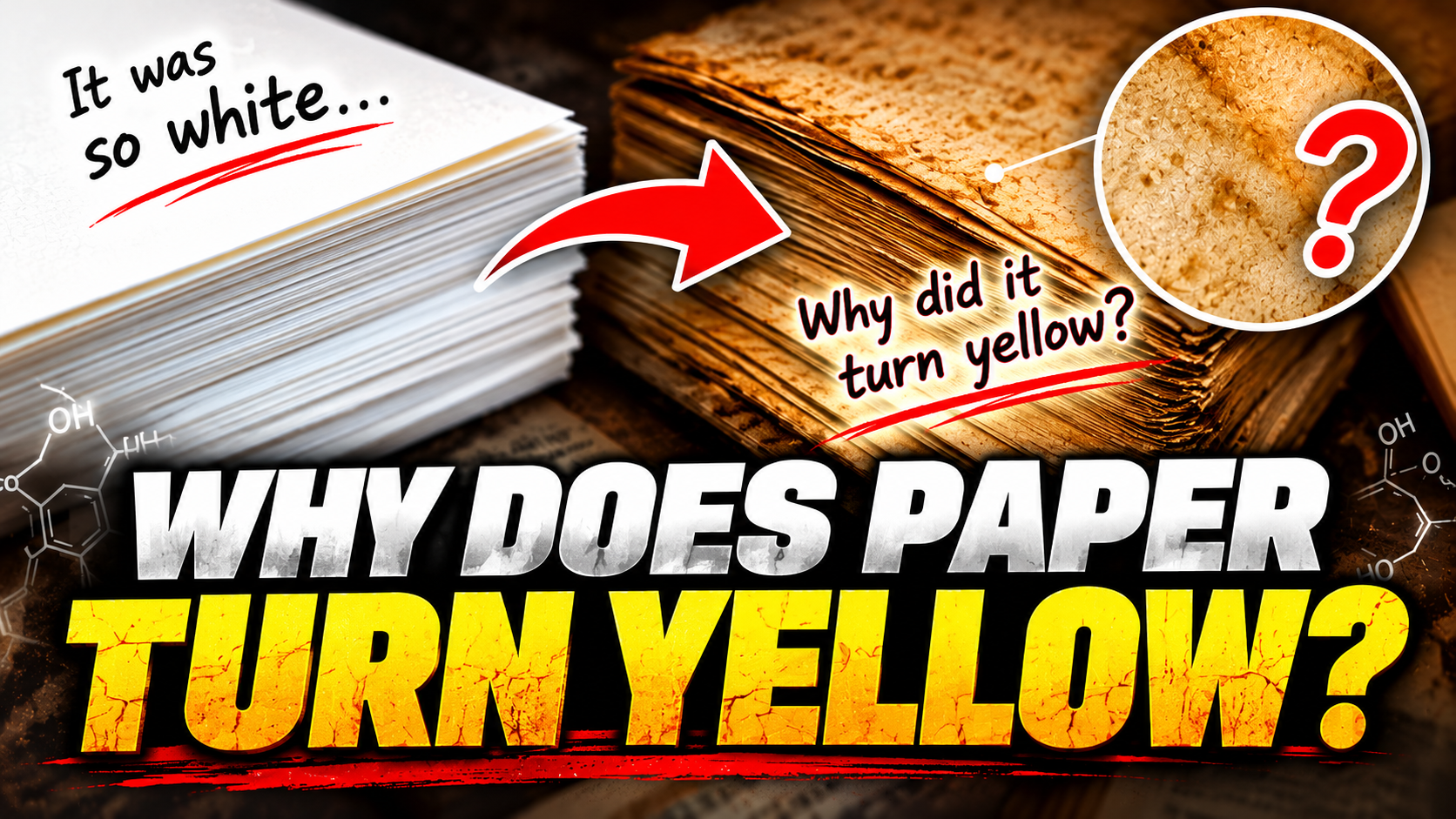 why does paper turn yellow?-tb